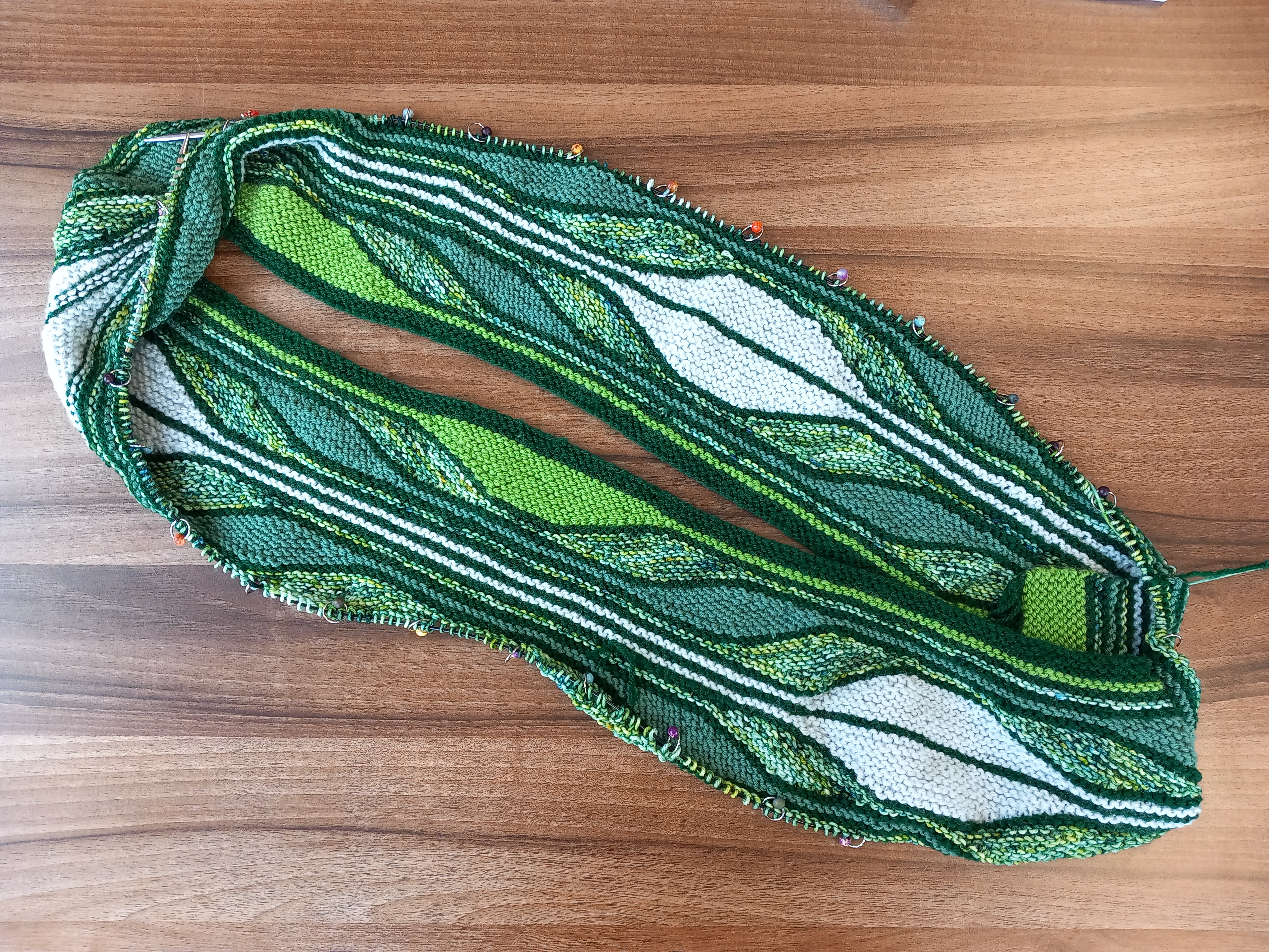 WiP Wednesday: Topographical Scarf Part 2