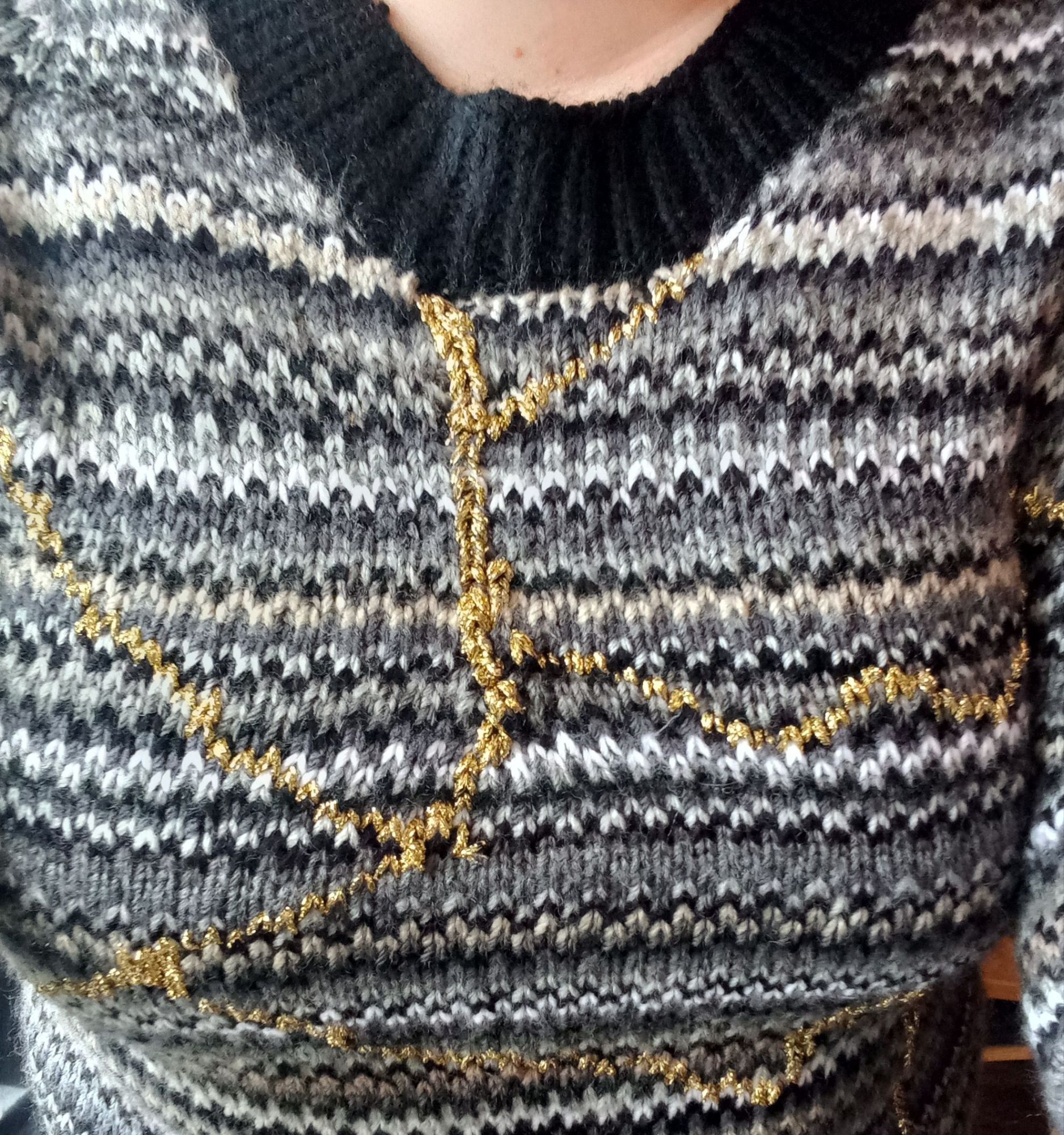 Broken Glass Sweater (or the project formerly known as Glass Brick)