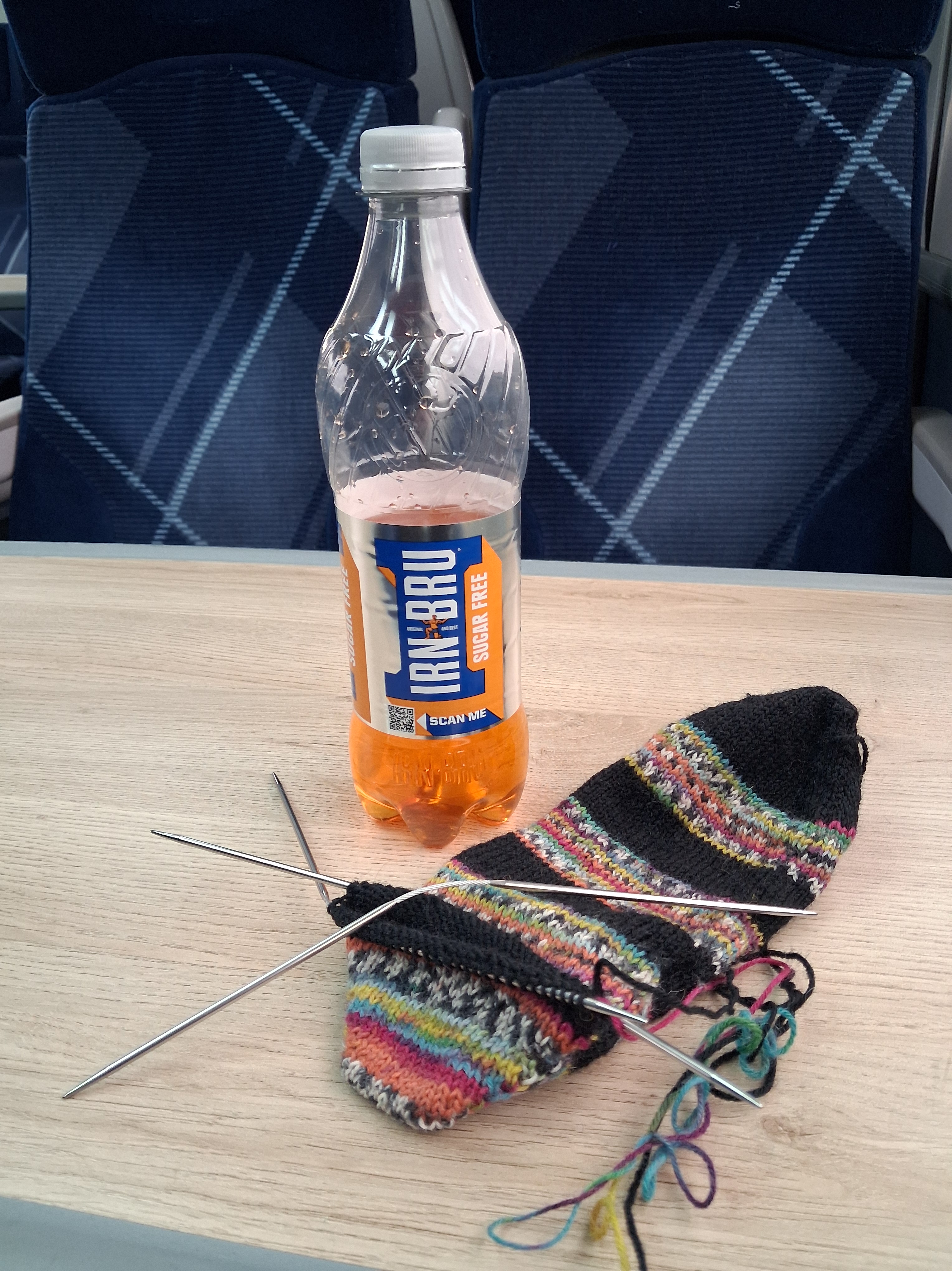 Sunday Snapshot: Another Train, Another Knit